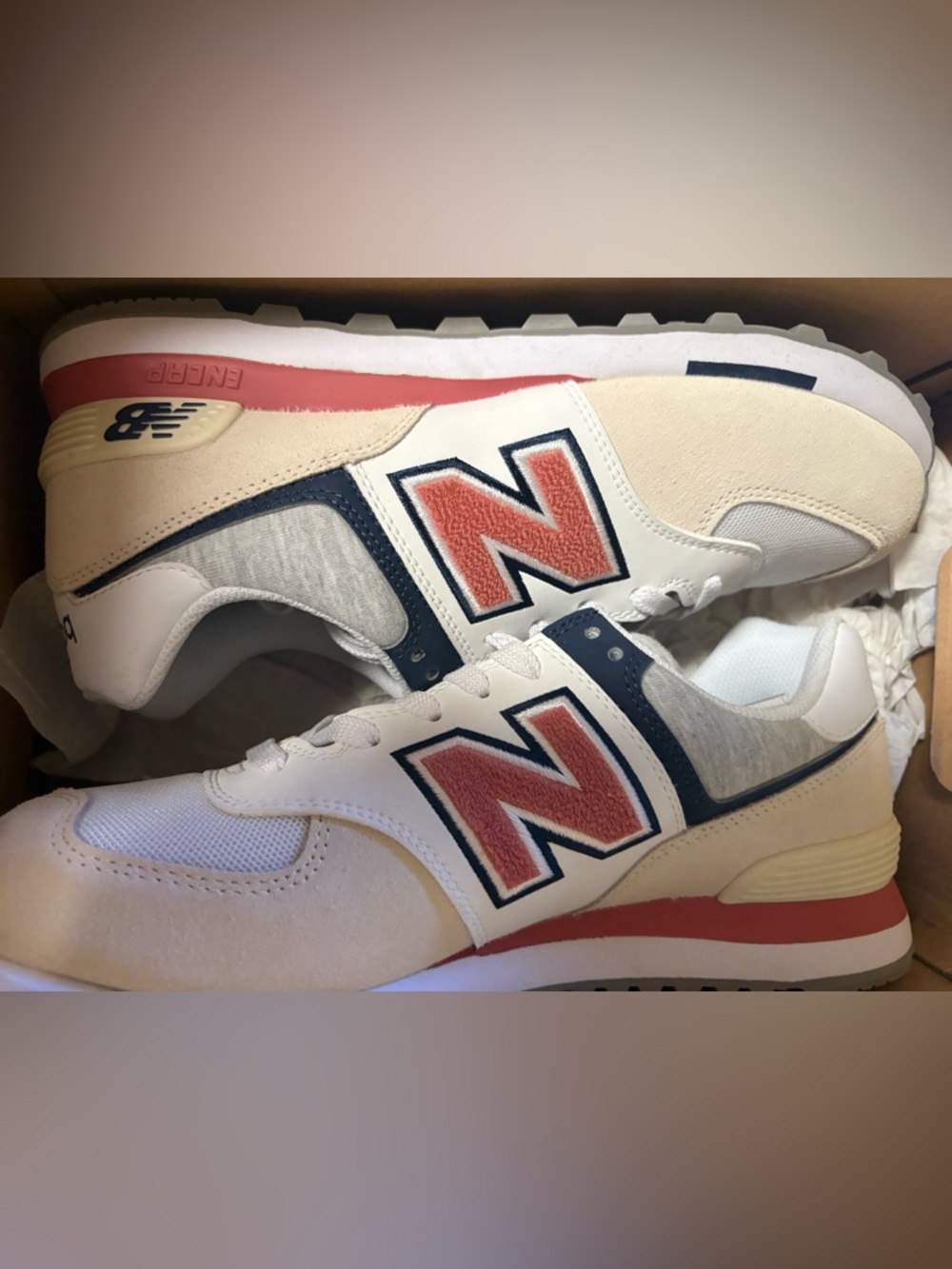 New Balance 574 for J. Crew. Size 10. New.